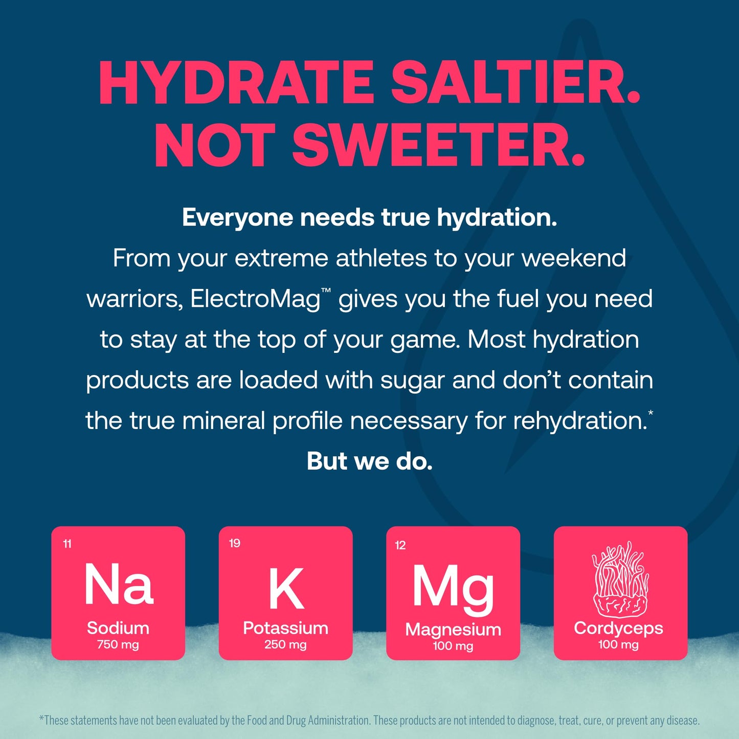 True Grace ElectroMag - 16 Stick Packs (Pack of 2) - Watermelon - Electrolyte Powder for Rapid Hydration - Sodium, Potassium, Magnesium & Cordyceps - Zero Sugar & Carbs - Non-GMO - 32 Total Servings