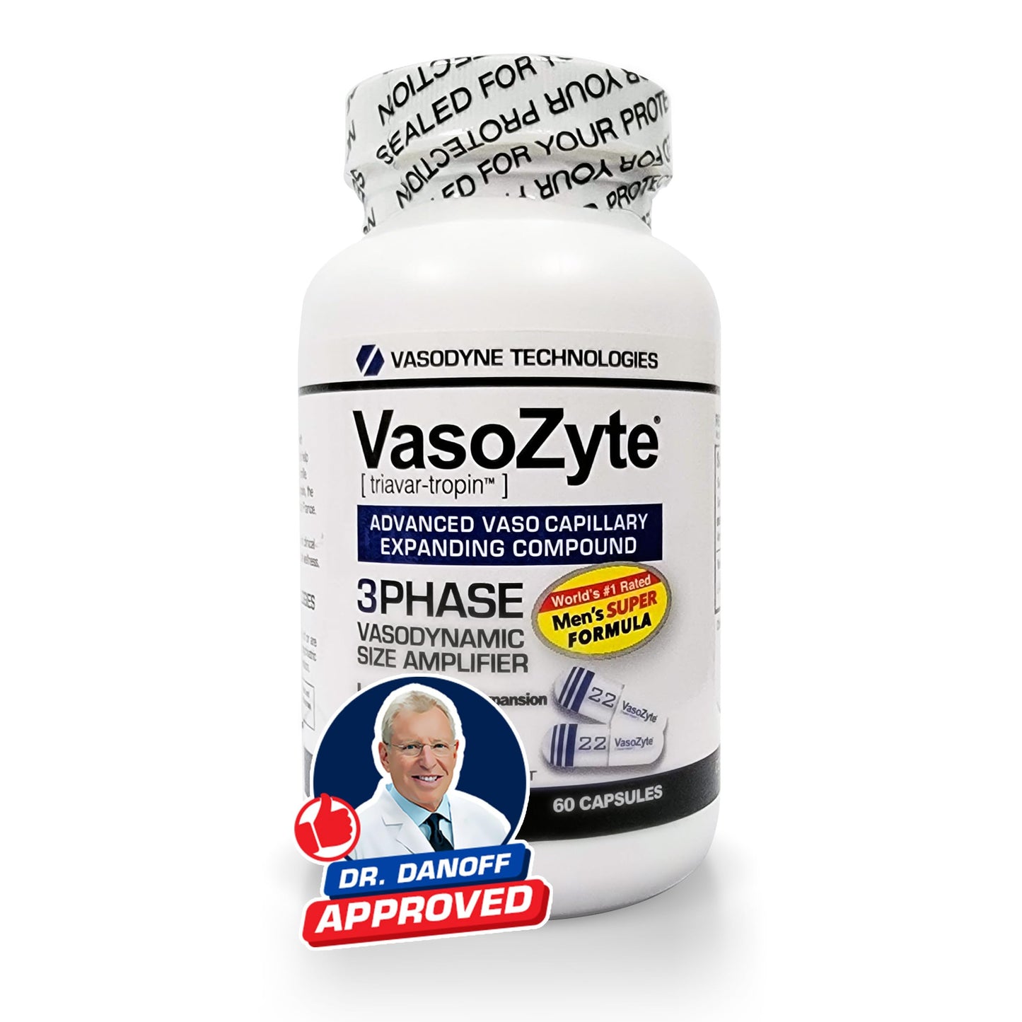 Generic VasoZyte 3 Bottles - Supports Nitric Oxide & Healthy Blood Flow - with Our Exclusive Formula Featuring Oligopin, and Our Crystal Pure Extraction Process - for Well-Being - 3 Month Supply