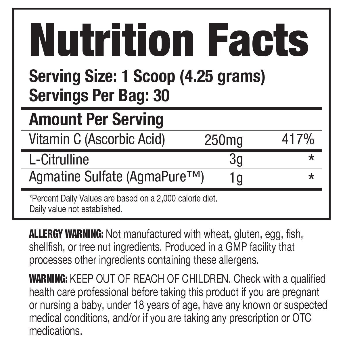 Purbolics Pump | Supports Nitric Oxide Production, Power & Strength | 1g of Agmapure, 3g of L-Citrulline, Stimulant-Free Nitric Oxide Stimulator & 30 Servings