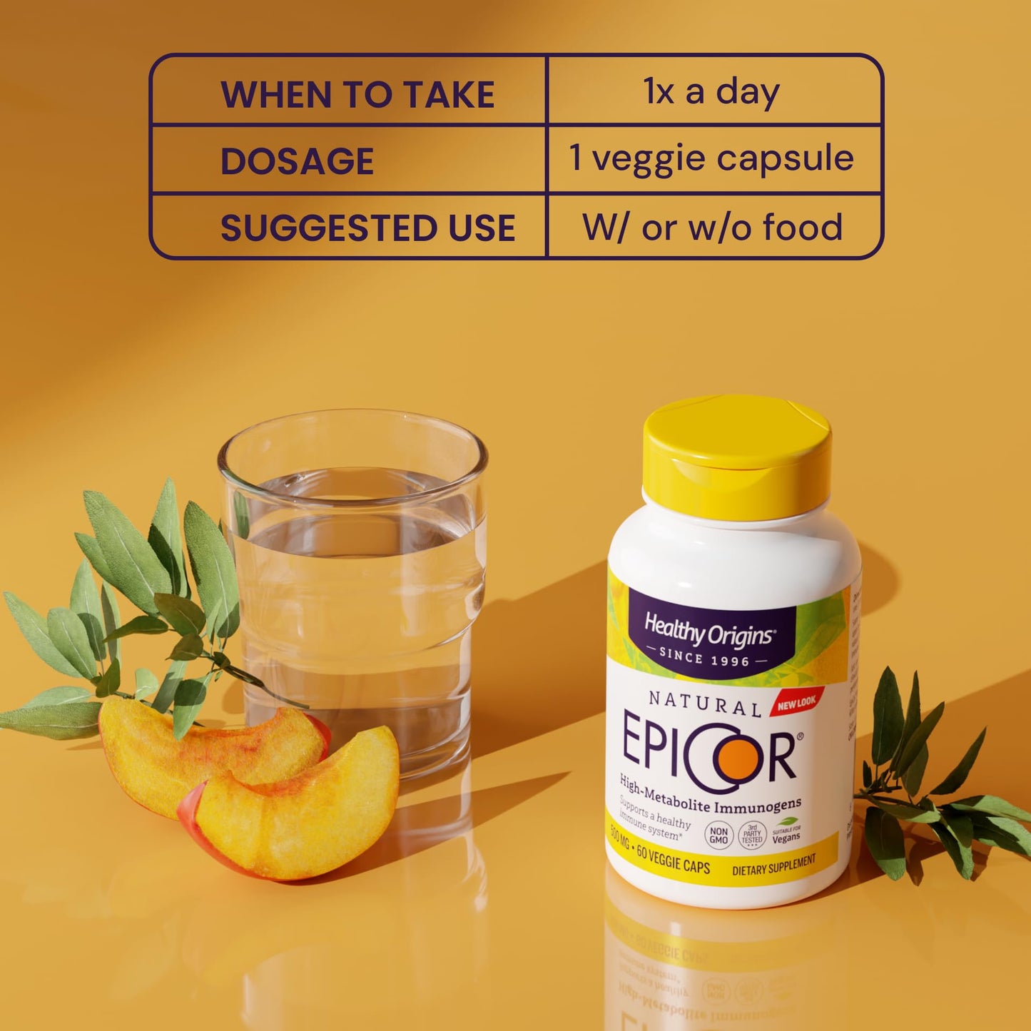 Healthy Origins EpiCor 500 mg (Immune Support, Non-GMO, Gluten Free), 150 Veggie Capsules