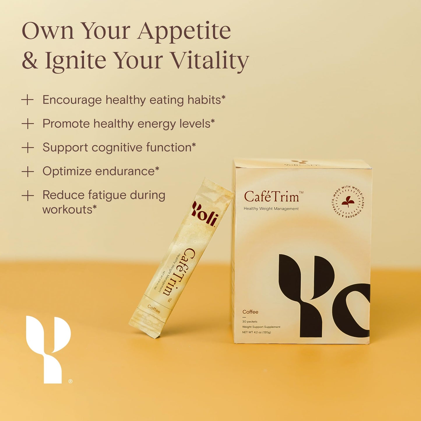 Yoli® CaféTrim - Food Craving Suppressant - Coffee Flavored Powder
