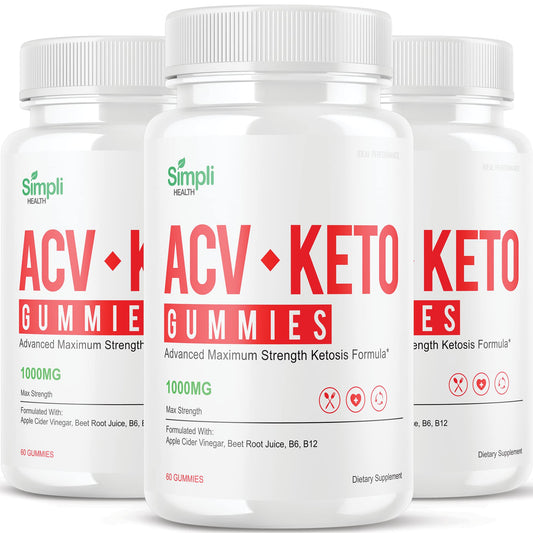 IDEAL PERFORMANCE (3 Pack) Simpli ACV Ketos Gummies Simpli Health Gummies Simplihealth Gummies Simply Acc (180 Gummies)