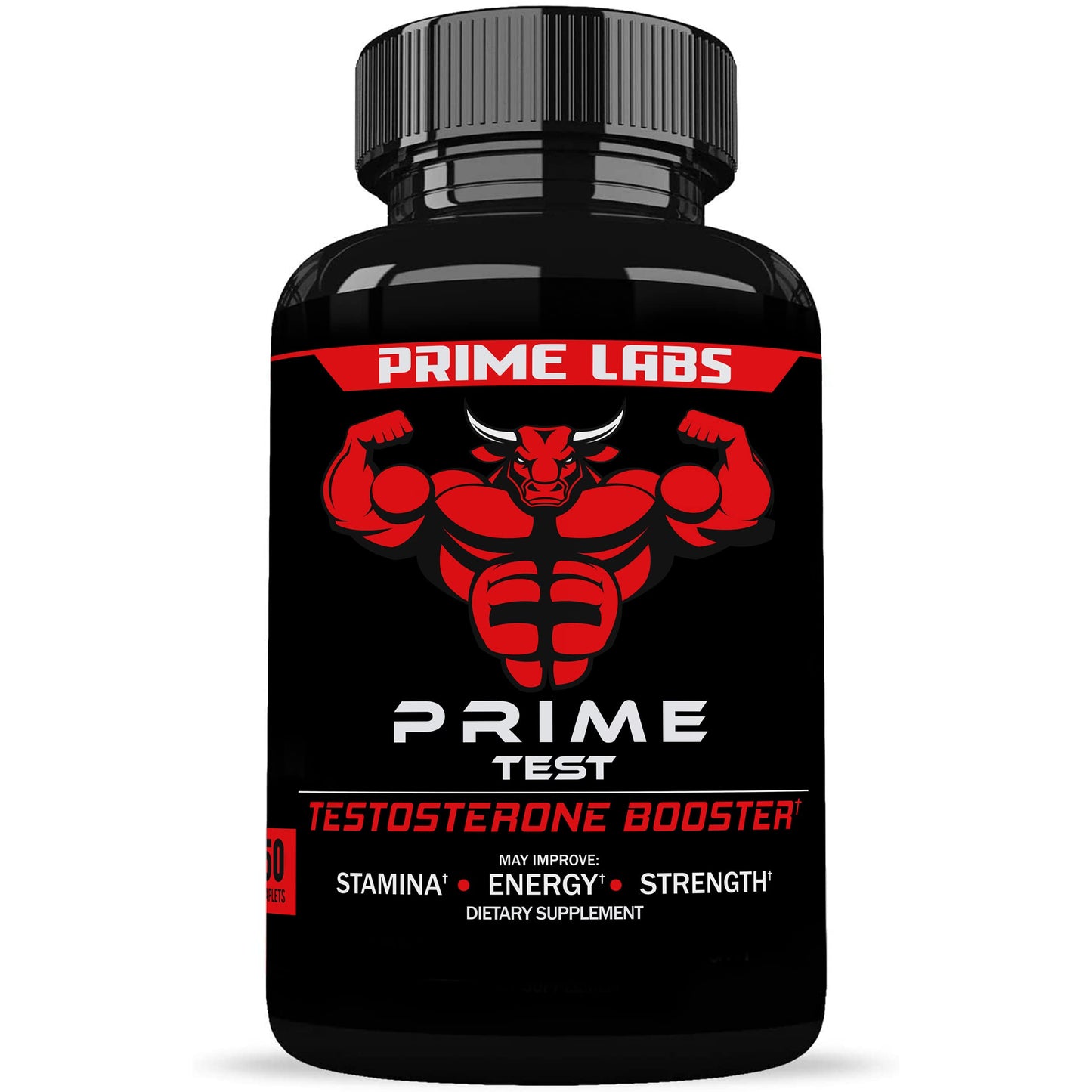 Prime Labs Men's Testosterone Booster - Stamina, Endurance, & Strength - 60 Caplets