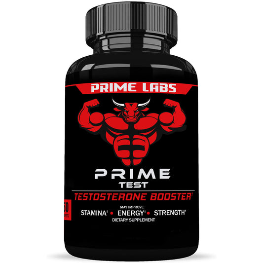 Prime Labs Men's Testosterone Booster - Stamina, Endurance, & Strength - 60 Caplets