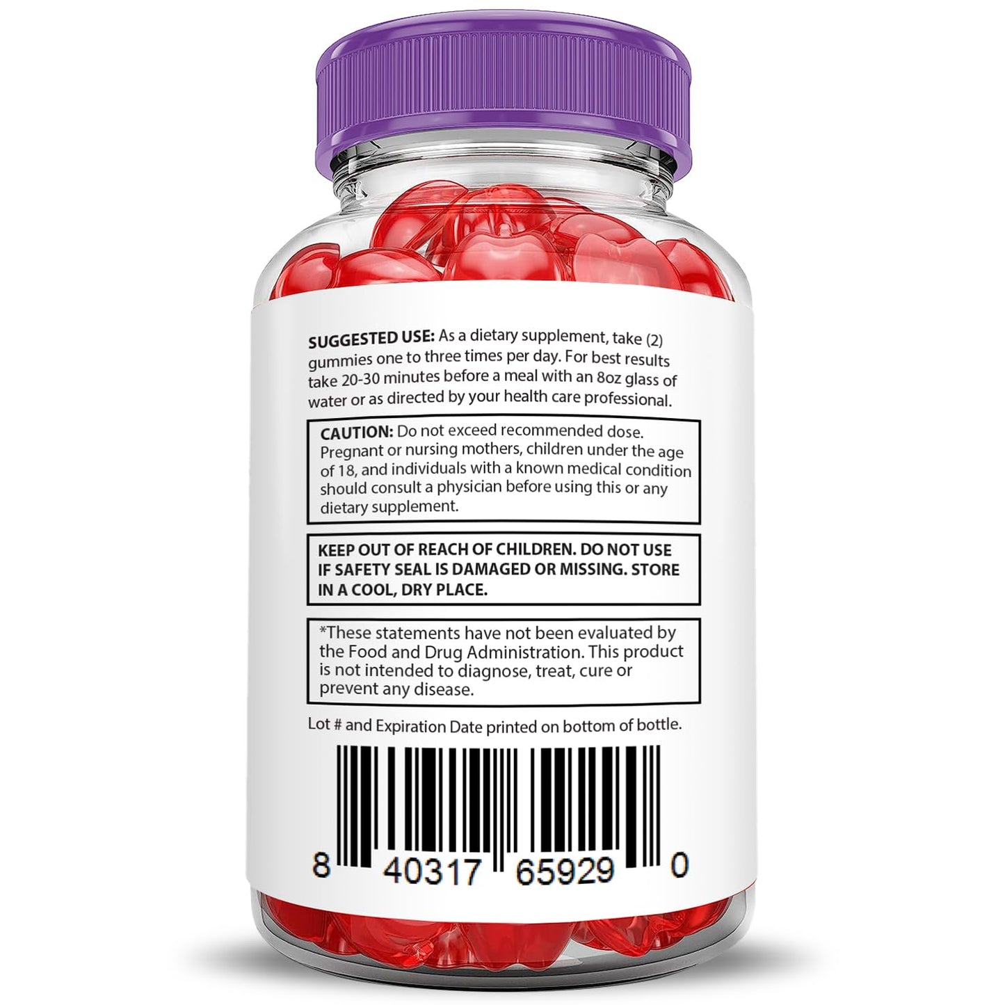 (5 Pack) Pure Slim Keto ACV Gummies Advanced Formula 1000MG PureSlim Keto Gummies Apple Cider Vinegar Formulated with Pomegranate Beet Juice Powder B12 Vegan Non GMO 300 Gummys