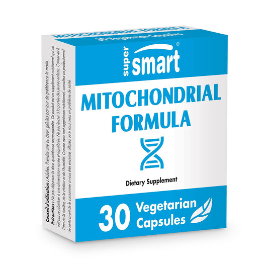 Supersmart - Mitochondrial Formula with PQQ - Anti Aging - Rejuvenates Senescent Cells by generating New Mitochondria | Non-GMO & Gluten Free - 30 Vegetarian Capsules