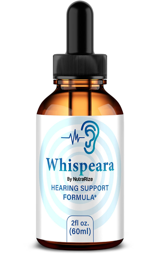 Whispeara Drops - Official Whispeara to Support Healthy Hearing, Focus and Performance, All Natural Whispeara Hearing Support Formula, Premium Whispeara Gotas Review (30 Servings)