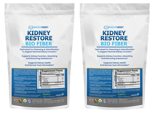 Bio Fiber, Kidney Cleanse Detox & Repair - Restorative Kidney Support & Kidney Supplement to Remove Waste, Kidney Health Supplement - Add to Tea for Kidney Health - 5 LBS 2 Pack