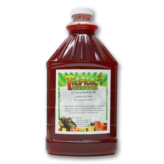 Strawberry Frozen Drink Mix Tropical Sensations 1 bottle 64 oz