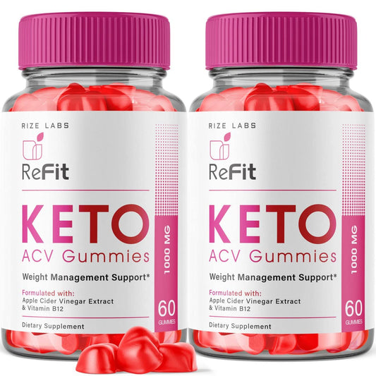 rize labs - Refit Keto ACV Gummies for Advanced Weight Loss with Apple Cider Vinegar, Supplement, Helps in Reducing Belly Fat, for Extra Strength (120 Gummies)