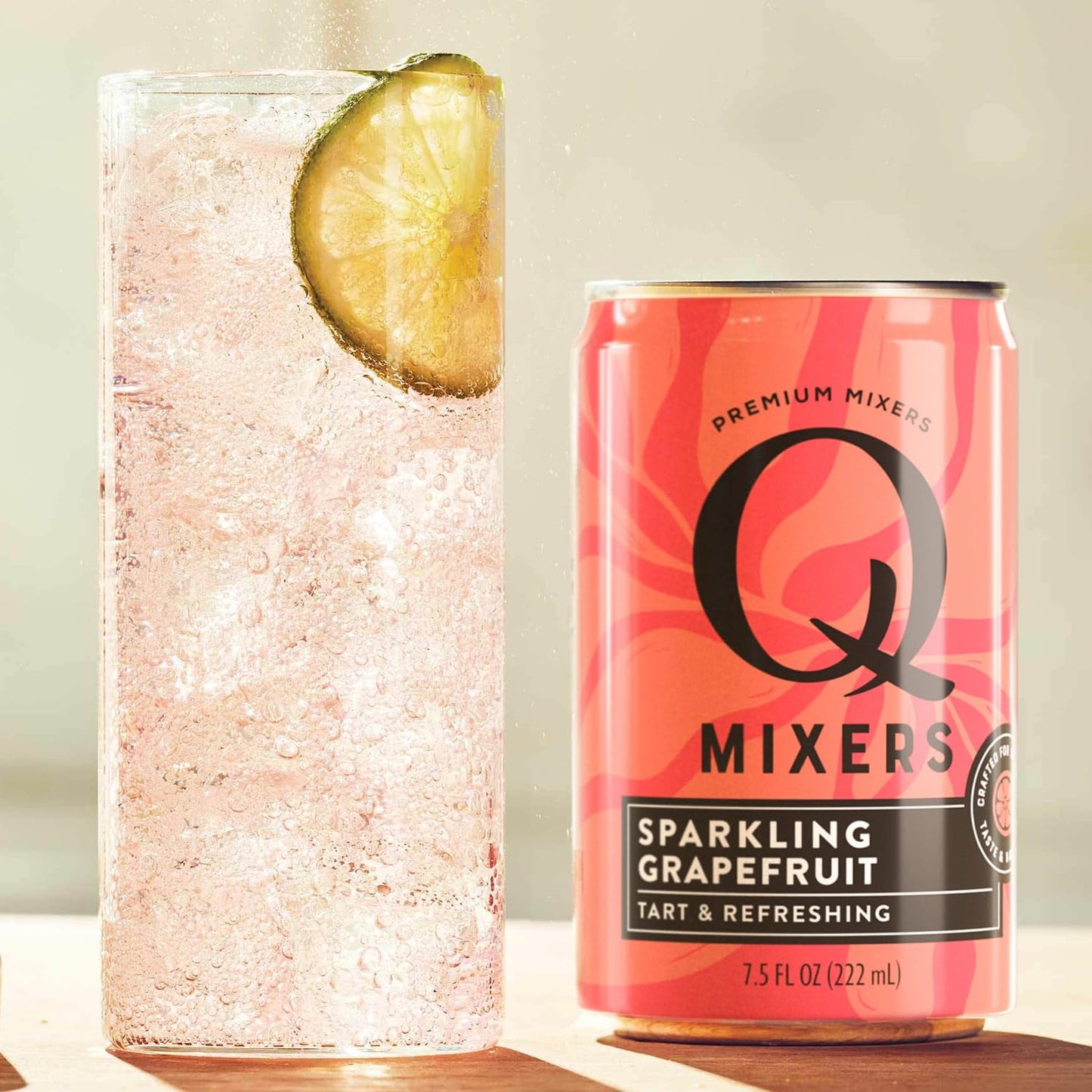 Q Mixers Sparkling Grapefruit Premium Cocktail Mixer Made with Real Ingredients 67oz Bottle  30 PACK