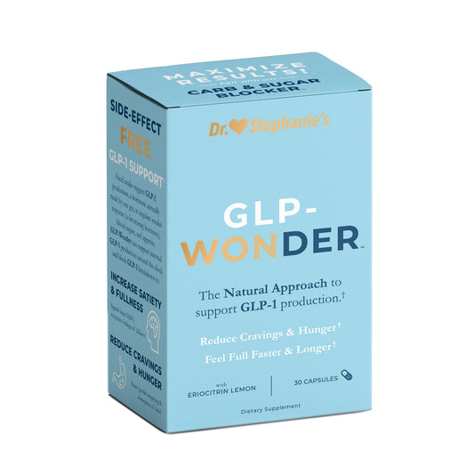 Dr. Stephanie's GLP-Wonder Natural GLP-1 Boosting Supplement - Control Hunger & Appetite, Fight Cravings - Side-Effect Free Support