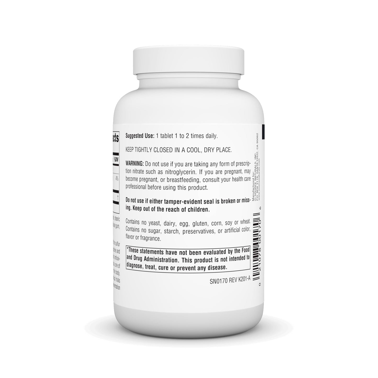 Source Naturals N-Acetyl Cysteine Antioxidant Support, Dietary Supplement That Supports Respiratory Health* - 1000 mg -120 Tablets