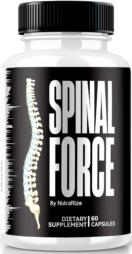 NutraRize Spinal Force Capsules, SpinalForce Back & Joint Supplement, All-Natural Formula to Suppport Flexibility and Overall Healthy Joints, Official Spinal Force Reviews (60 Capsules)