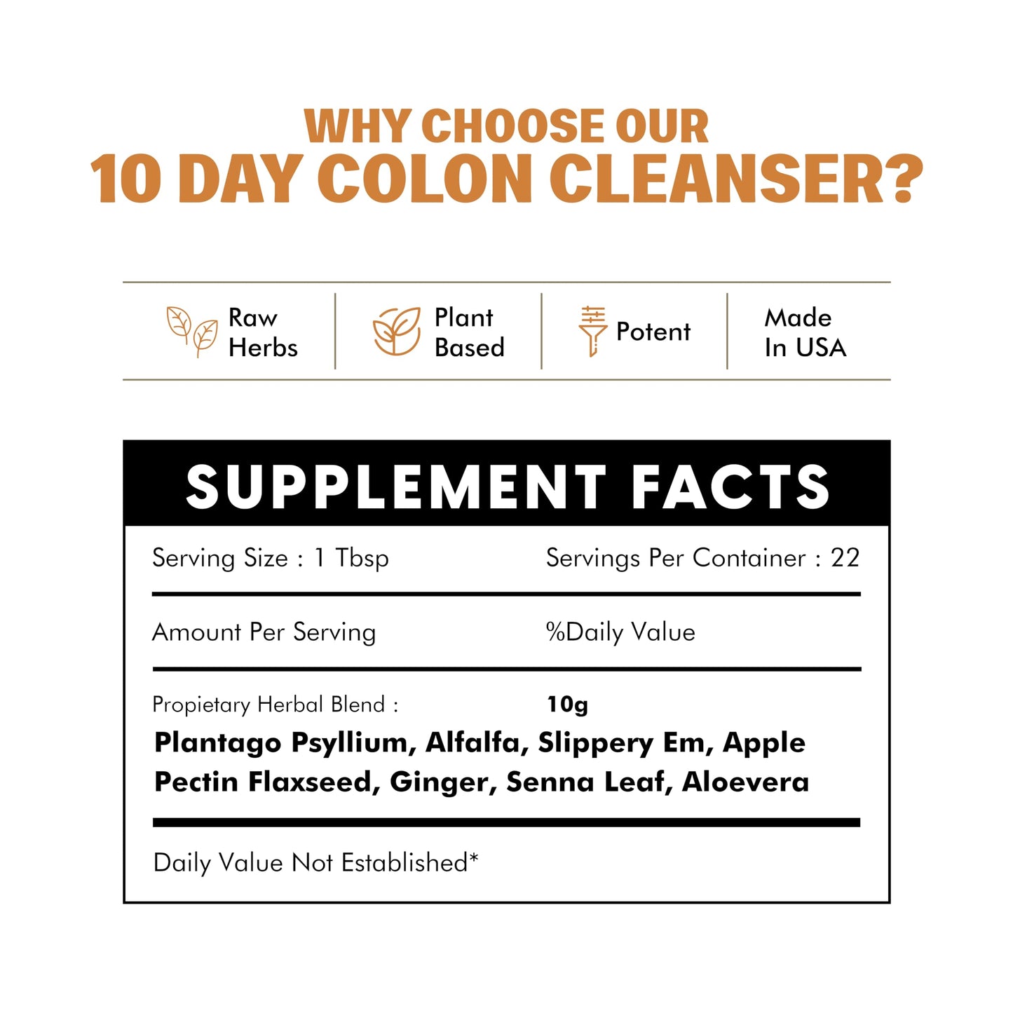 Easey Sweep Colon 10 Day Cleanse for Women & Men, Gentle Gut Cleanse - for Weight and Digestive Support - Herbal Detox, 8oz Powder