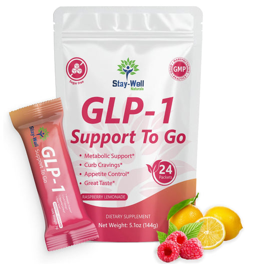 GLP-1 Supplement | Activate GLP-1 Production Naturally | GLP 1 Booster Drink Mix to Control Appetite and Cravings | Great Tasting Metabolic Support Formula [Raspberry Lemonade]