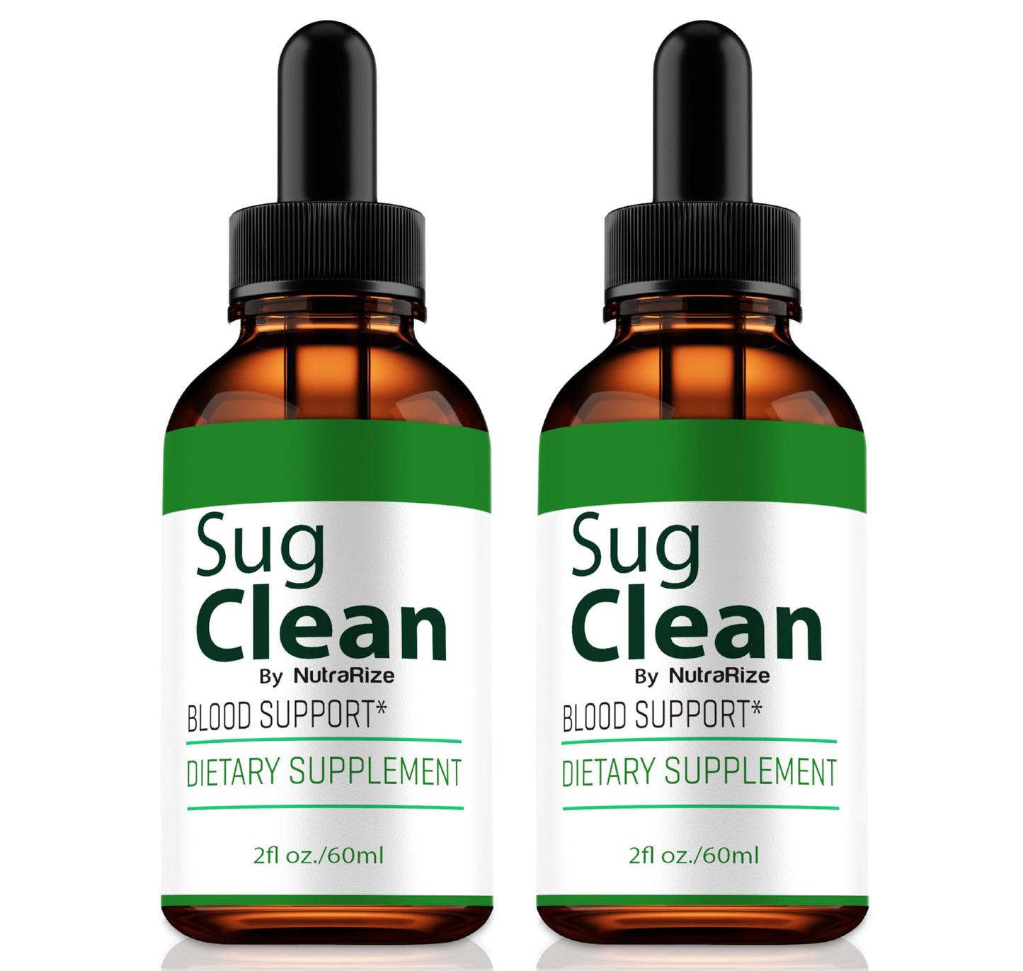 (2 Pack) Sug Clean Drops, Official SugClean Liquid Formula, All-Natural and Clean Blend to Support Healthy Circulation, Stable Levels & Health, Official Sug Cleanse Detox Gotas Review (60 Servings)