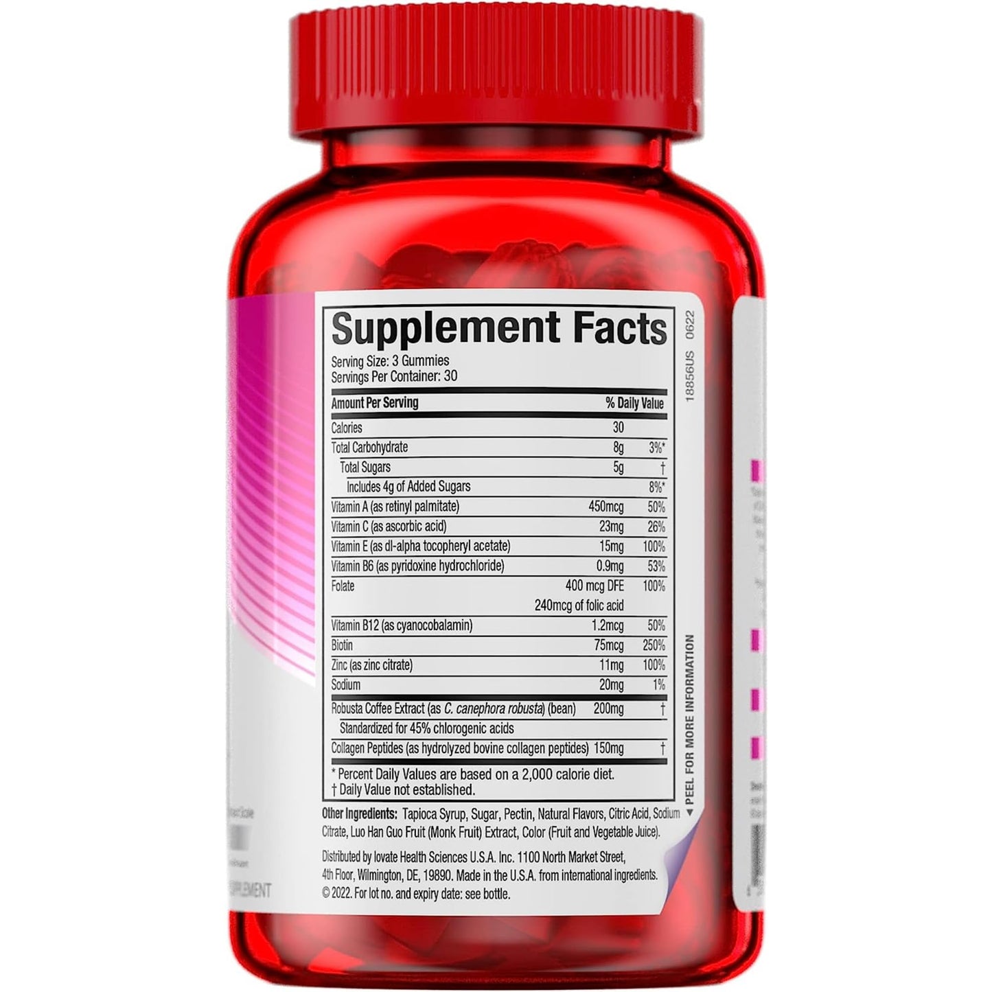 Hydroxycut Gummies +Women, Strawberry - 99% Caffeine Free - Supports Hair, Skin & Nails - Metabolize Carbs, Proteins & Fats