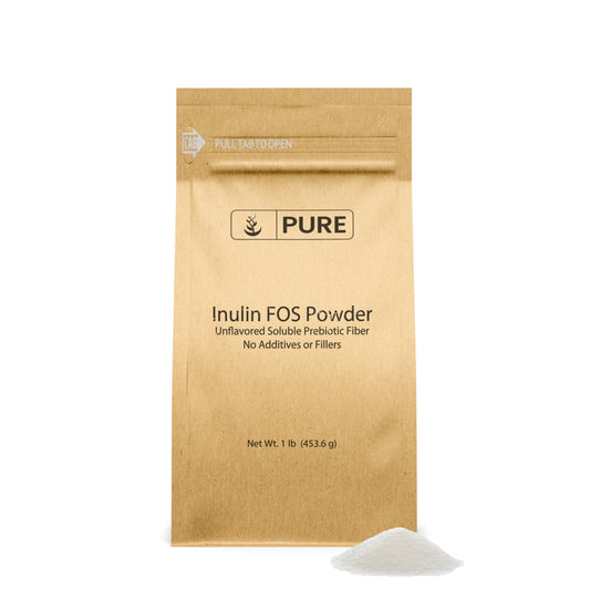 Pure Original Ingredients Inulin FOS Powder (1 lb) Always Pure, No Fillers Or Additives, Lab Verified