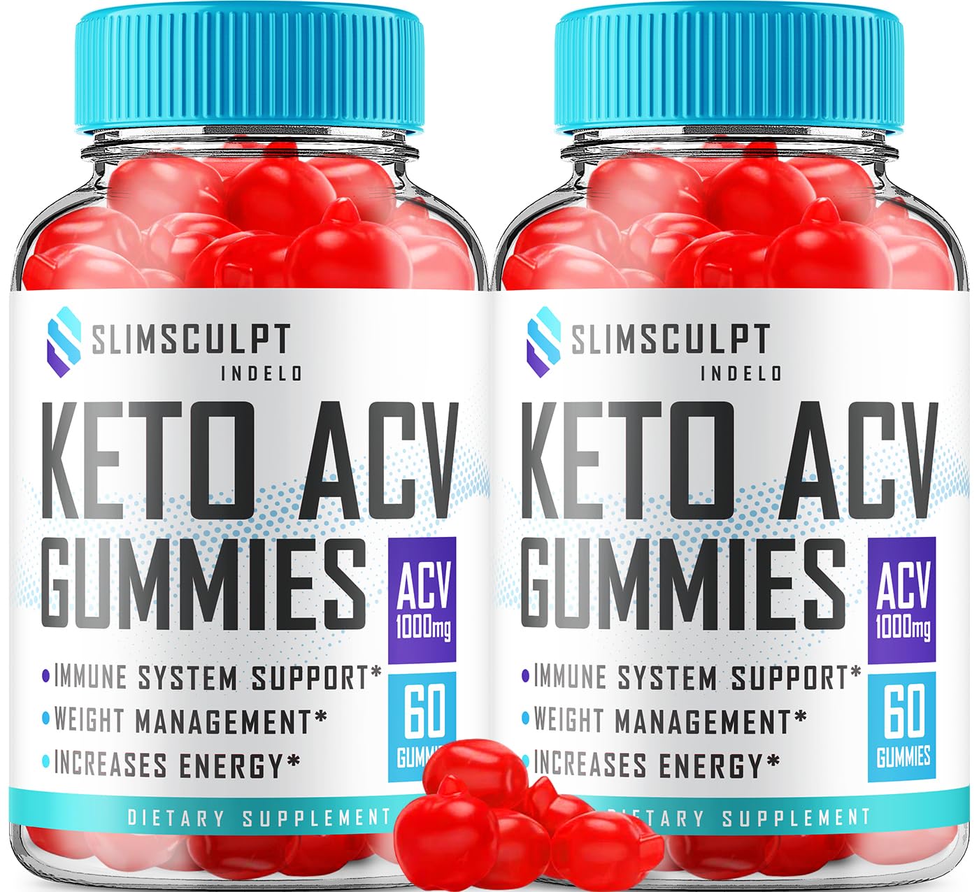 (2 Pack) Slimsculpt Keto ACV Weight Loss Gummies - Advanced Formula Slim Sculpt Keto plus ACV Gummies Apple Cider Vinegar Keto Slimsculpt ACV Gummies Dietary Supplement Reviews Men Women (120 Gummies)