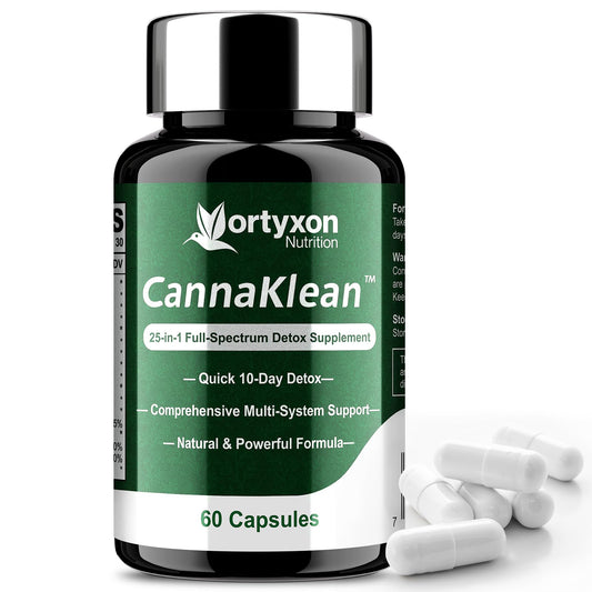 Vortyxon 25-in-ONE CannaKlean & Detox Capsules - Natural Detox Cleanse, Natural Herbal Formula for Body Purification, Kidney & Liver (60 Capsules) -1 Pack