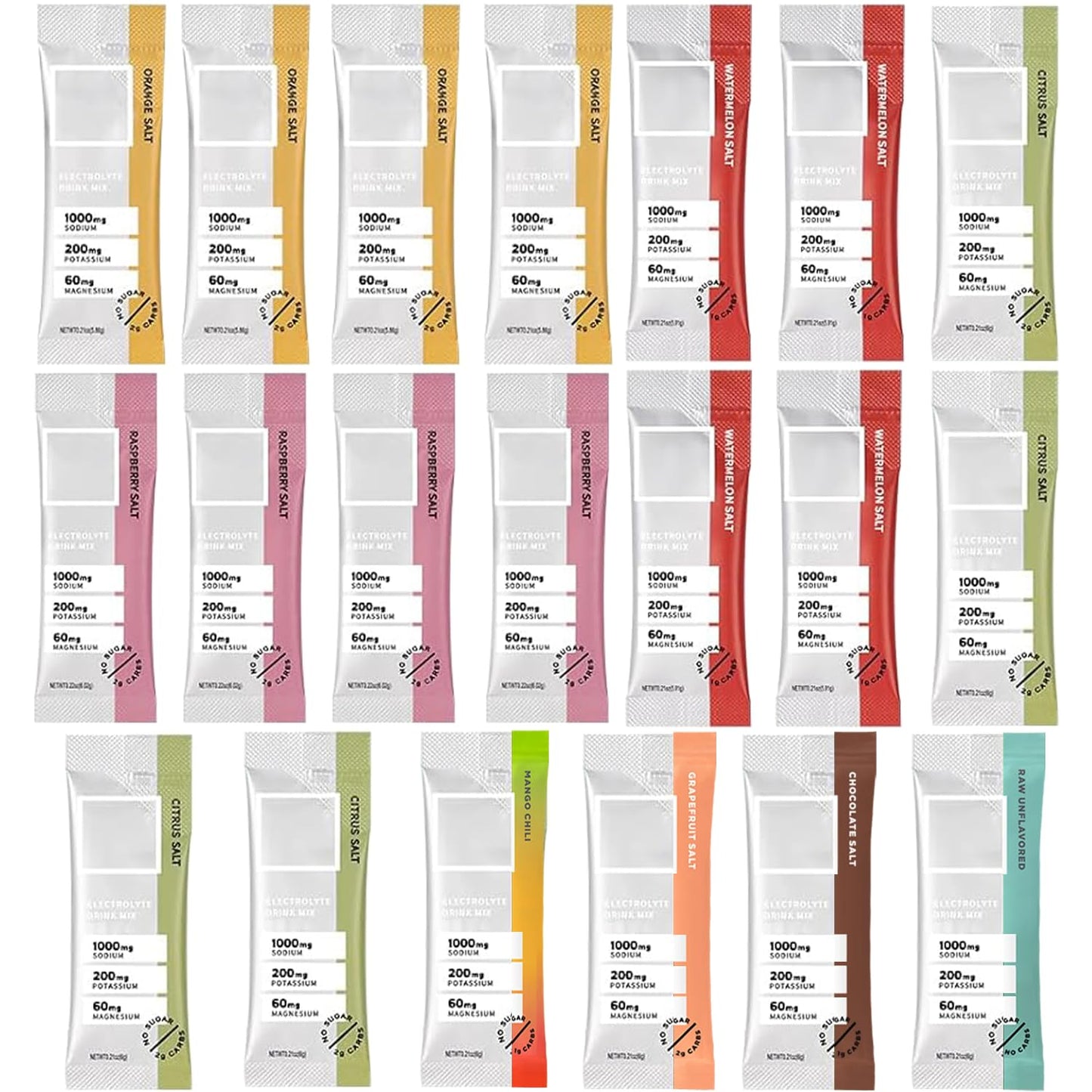 𝙄𝙢𝙣𝒕𝆍 Zero Sugar Electrolytes Hydration Powder Packets, Drink Mix, 𝙉𝑶 Water Bottle - 20 Count, 2025 New Random Pouch