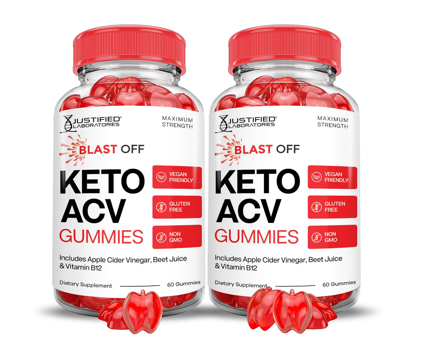 (2 Pack) Blast Keto ACV Gummies Advanced Formula 1000MG Blast Keto Gummies Apple Cider Vinegar Formulated with Pomegranate Beet Juice Powder B12 Vegan Non GMO 120 Gummys