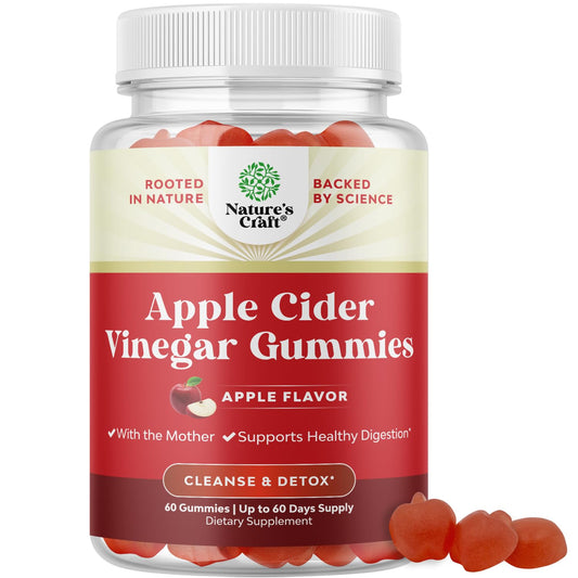 ACV Apple Cider Vinegar Gummies - Superfood Infused ACV Gummies Vitamins for Adults for Detox Cleanse Immune Support Digestion and Glowing Skin - Delicious Daily Energy with Vitamin B Complex
