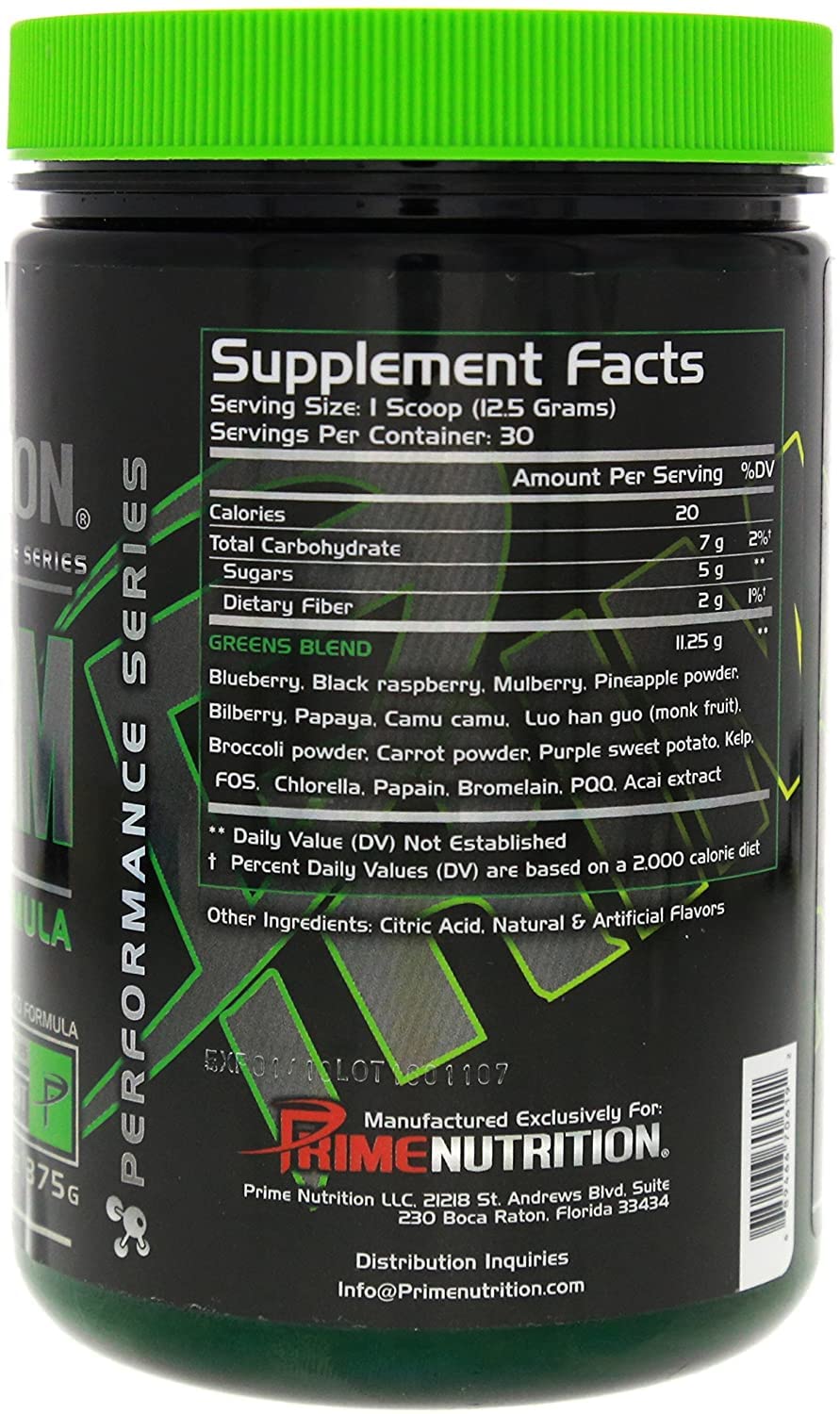 Phytoform | Fruits & Greens | Prime Nutrition | 375g | 30 Servings (Kiwi-Strawberry)