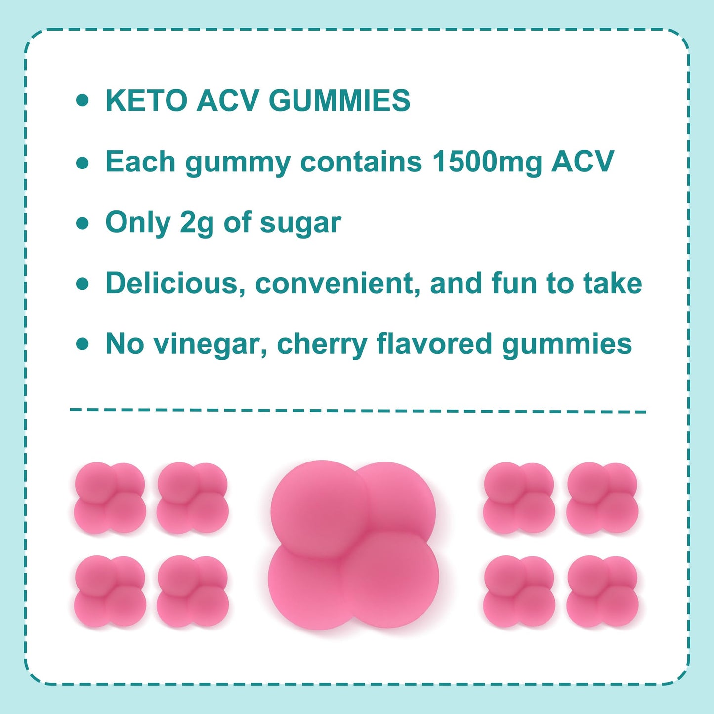 FUJI ORCHARD Keto ACV Gummies for Weight Loss - Delicious 1500MG Apple Cider Vinegar with Mother, Probiotics, Vitamins B6 & B12, Vegan & Non-GMO - Supports Metabolism & Fat Burn for Women, 120 Vegan