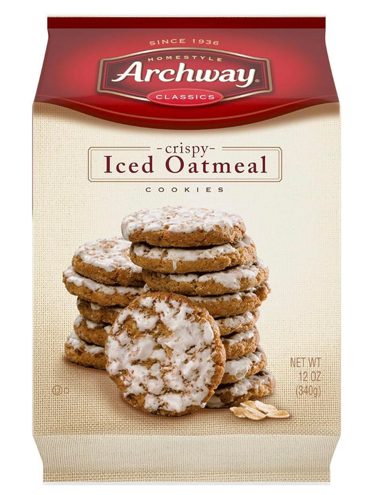 Archway Homestyle Cookies Crispy Bites Iced Oatmeal 12oz wJS REDHOK DEALZ Sticker