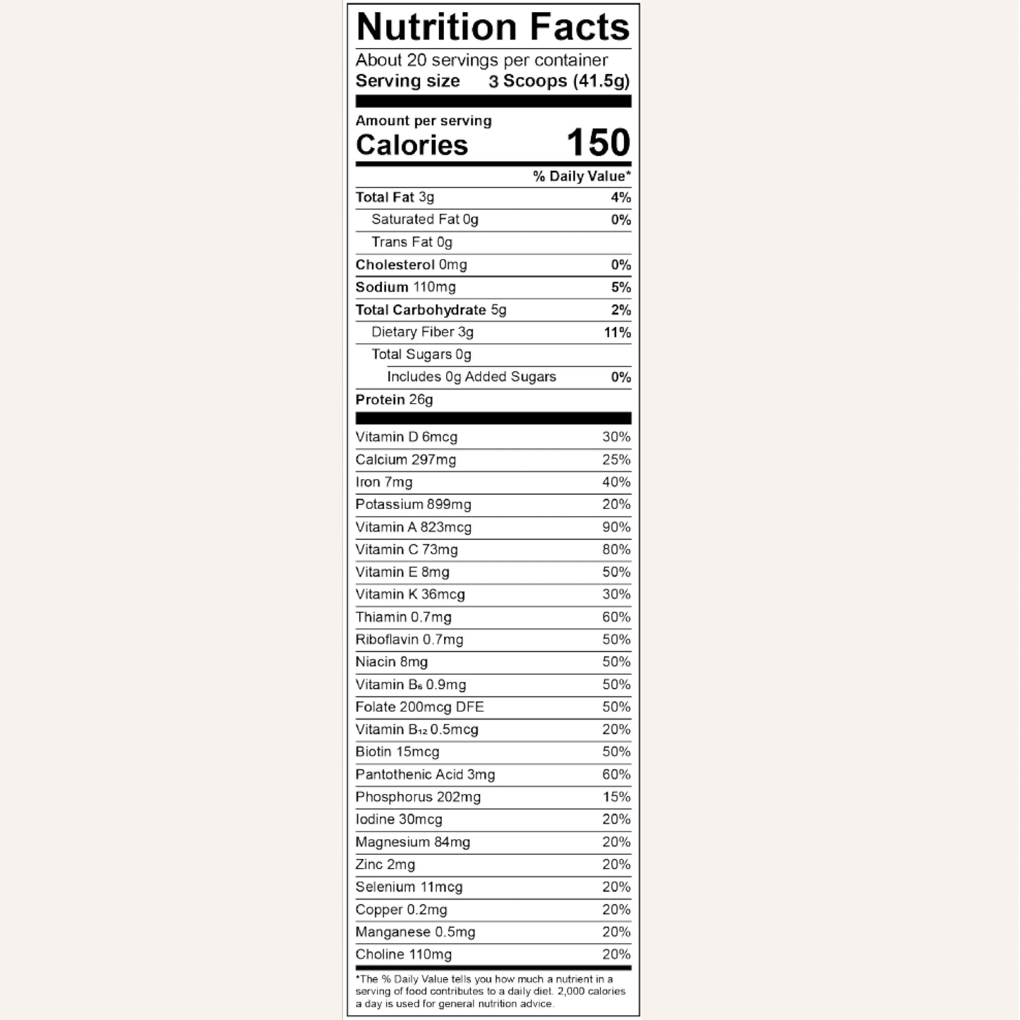 AMAXI Kathy Ireland Nutrition Daily Essentials Plant-Based Protein Powder for Women, 26g Vegan Protein, Lean Meal Replacement - Vanilla
