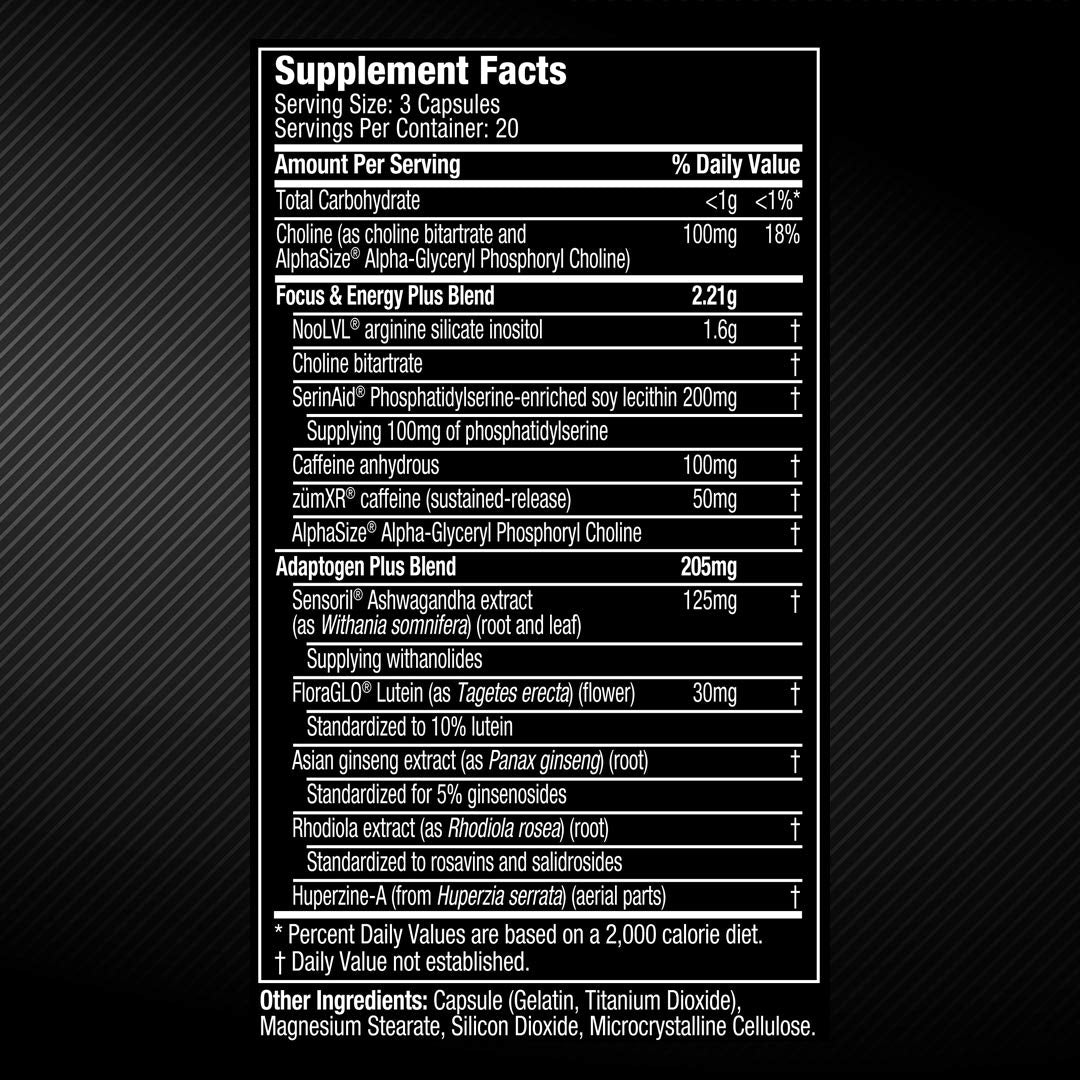 XP Sports Energy Supplements for Gamers - XP Sports Zero-Lag Energy Pills, outlast, 60 Count