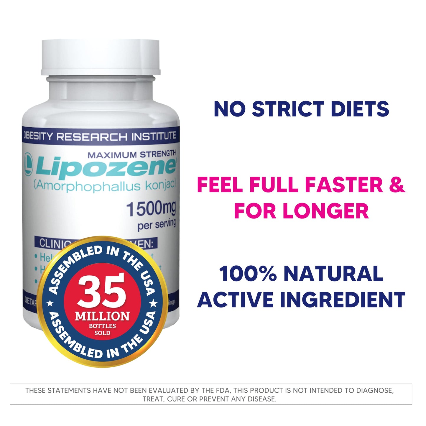 Lipozene 2 120 Count Bottles