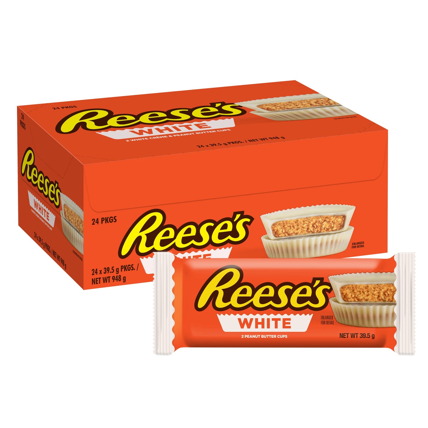 Reeses White Creme Peanut Butter Cups 15 oz 24 Count