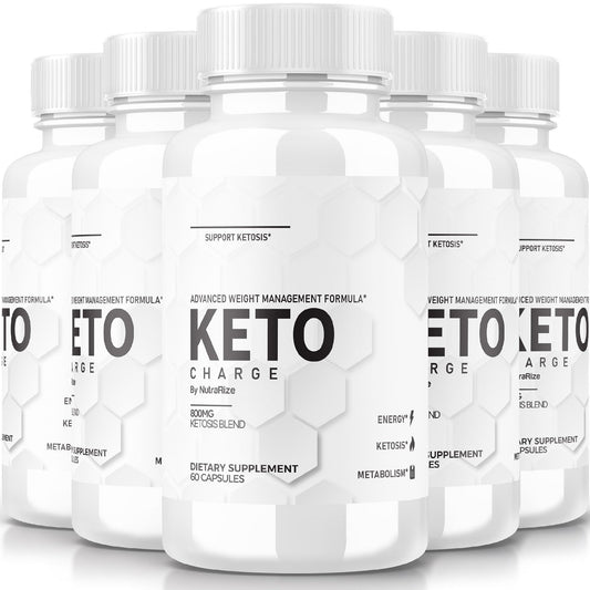 (5 Pack) Keto Charge Capsules - Keto Charge Dietary Supplement for Advanced Weight Loss, Maximum Strength All-Natural Pills for Targeting Belly Fat, KetoCharge Pastillas Reviews (300 Capsules)