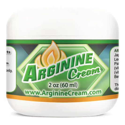Arginine Cream - 2 oz - L-Arginine Nitric Oxide Support Supplement for Men & Women - Unscented