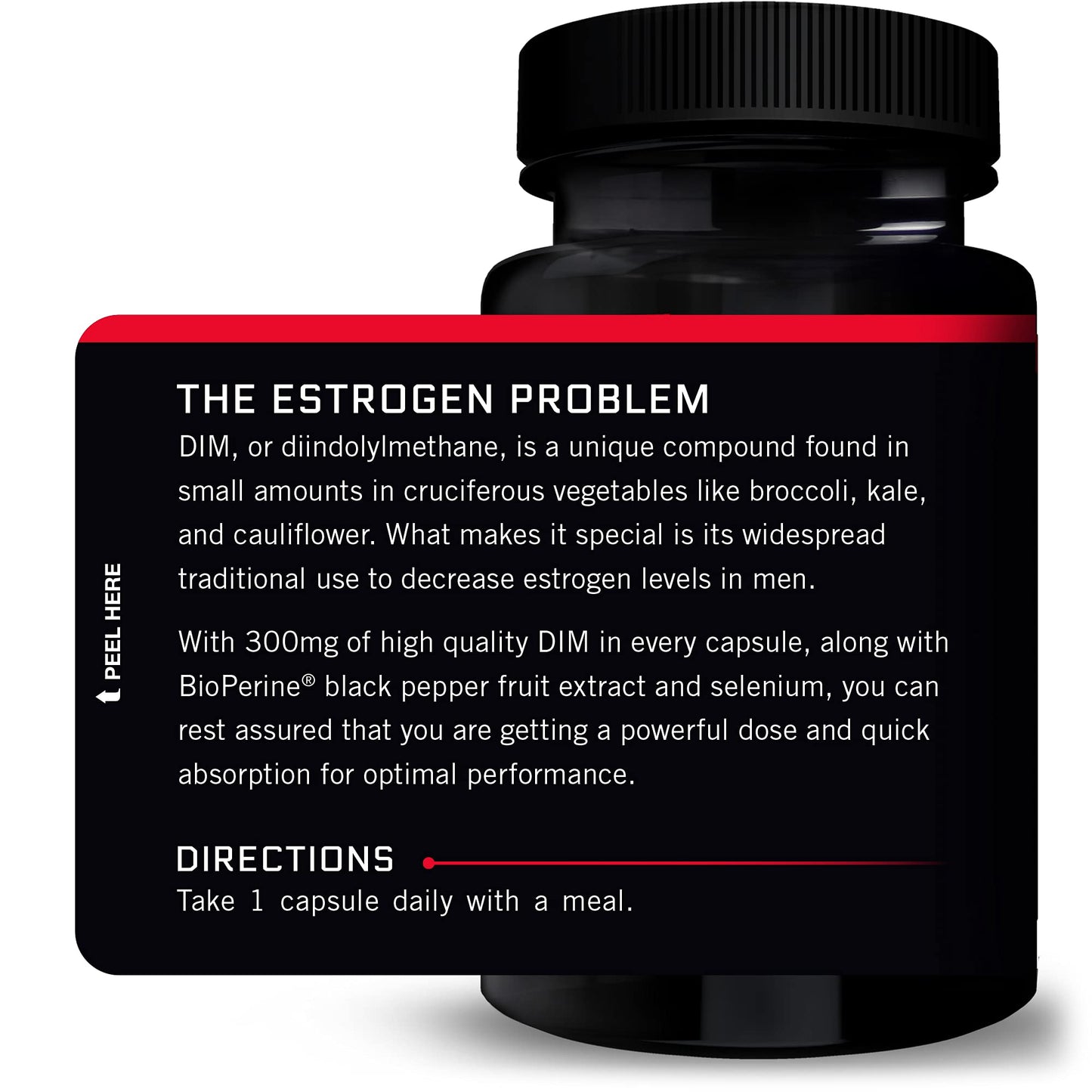 FORCE FACTOR DIM, 3-Pack, Pills to Decrease Estrogen in Men, Diindolylmethane Supplement with Key Natural Ingredients and Superior Absorption, Diindolylmethane 300mg, Works Fast, 90 Capsules