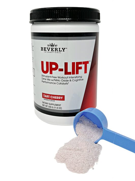 Beverly International Up-Lift Stimulant Free 330 grams. Workout Energy Drink Mix w/Nitric Oxide & Cognitive Performance Catalysts. UP Your Gaming. Beta Alanine, L-Citrulline, L-Tyrosine.