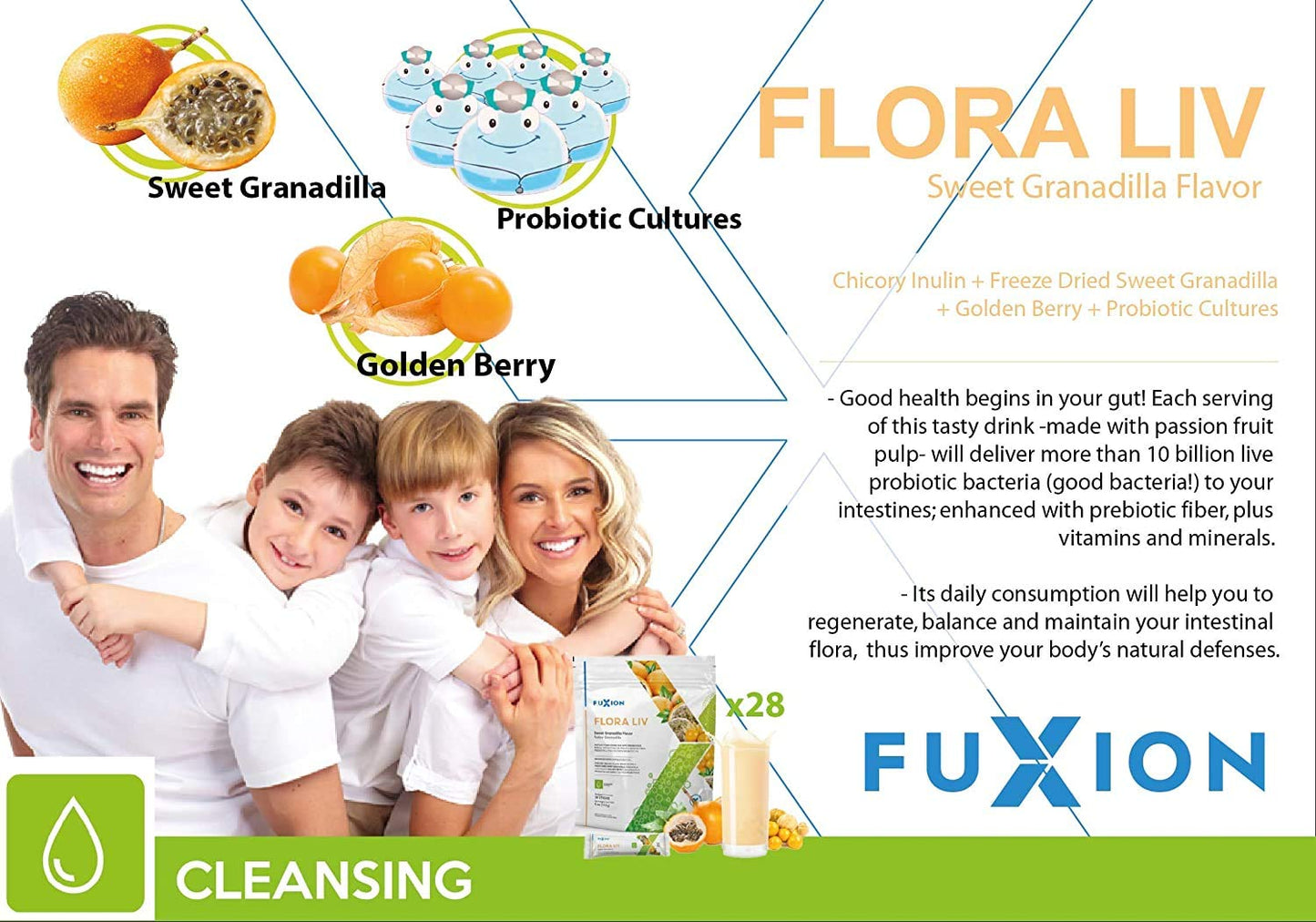 FuXion Health Products (Flora Liv, 28 Sticks)