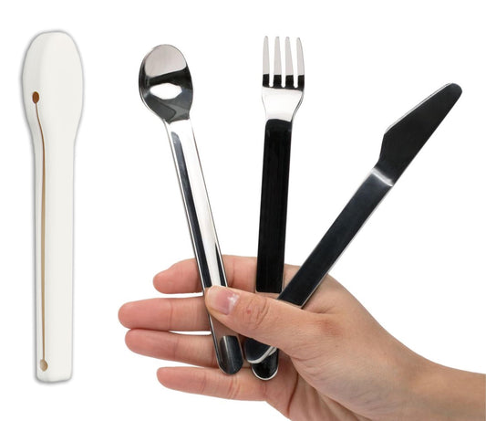 Uba Portion Control Flatware & Bariatric Diet Utensils Set with Silicone Case (1)