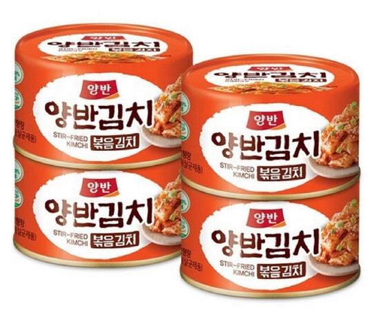 YangBan Stir Fried Kimchi Can Korean Kimchi160g x 4ea