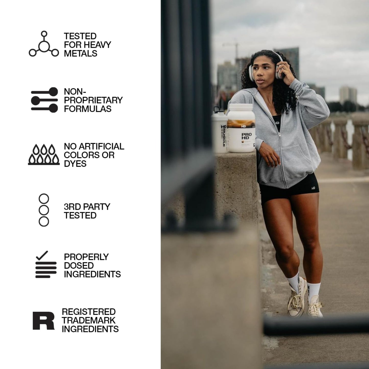 HD MUSCLE PreHD Variant 002 Non Stim Pre Workout | with Citrulline, Beta Alanine, Creatine, VasoDrive-AP, Alpha GPC | 60/40/20 Servings (Peach Juice)