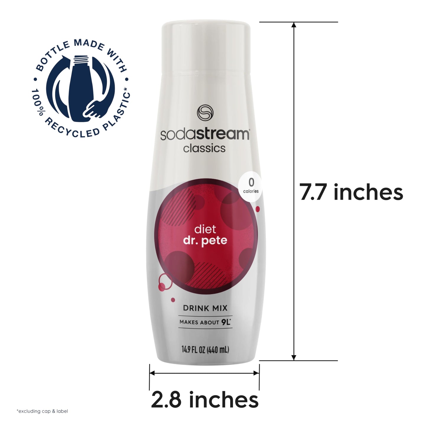 SodaStream Diet Dr Pete 148 Fl Oz Pack of 4  Packaging May Vary