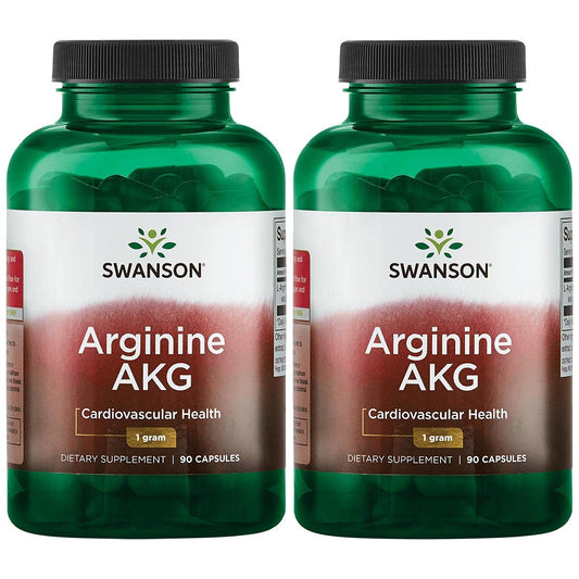 Swanson Ultra Arginine Akg 1 g 90 Caps 2 Pack