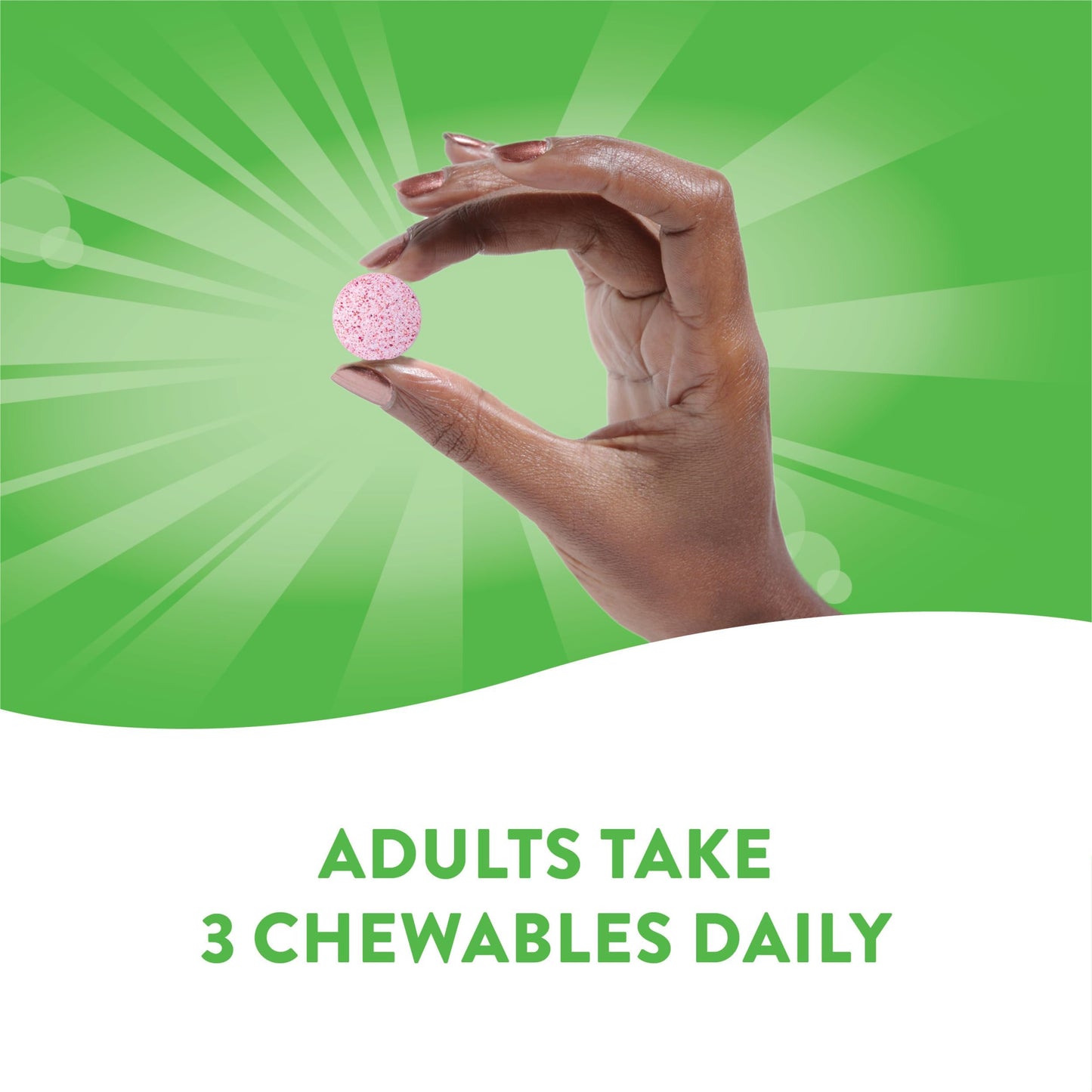 Nature's Way Tart Cherry Ultra Chewables, Supports Antioxidant Pathways* with Anthocyanins, 1,200 mg Potency per 3-tablet Serving, Cherry Flavored, Gluten Free, Vegan, 90 Count (Packaging May Vary)