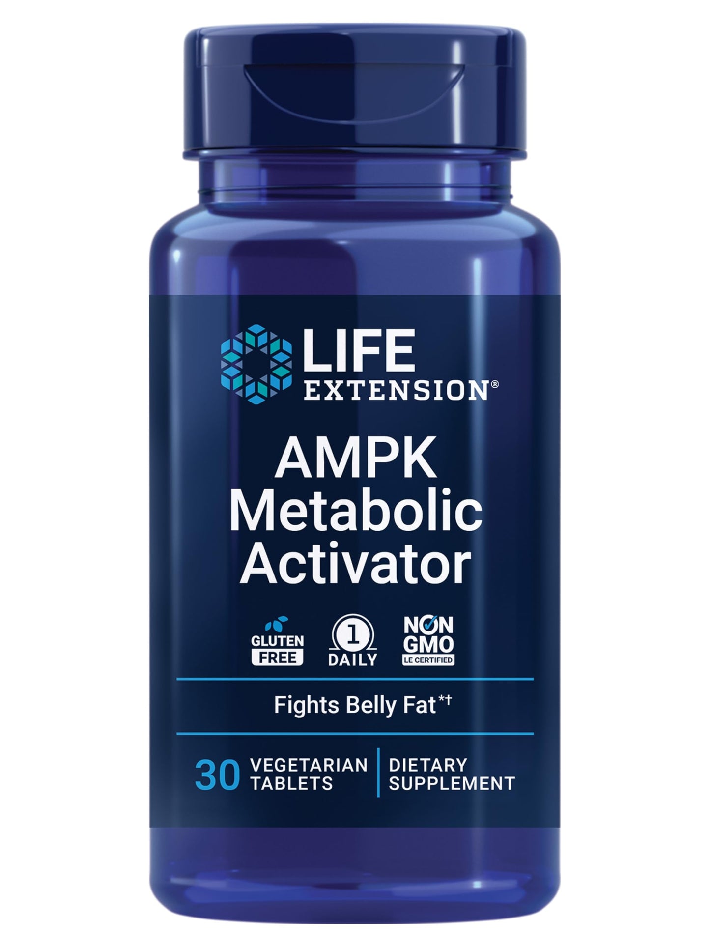 Life Extension AMPK Metabolic Activator, hesperidin, G. pentaphyllum, fight unwanted belly fat & revitalize cellular metabolism, gluten-free, non-GMO, 30 Vegetarian Tablets
