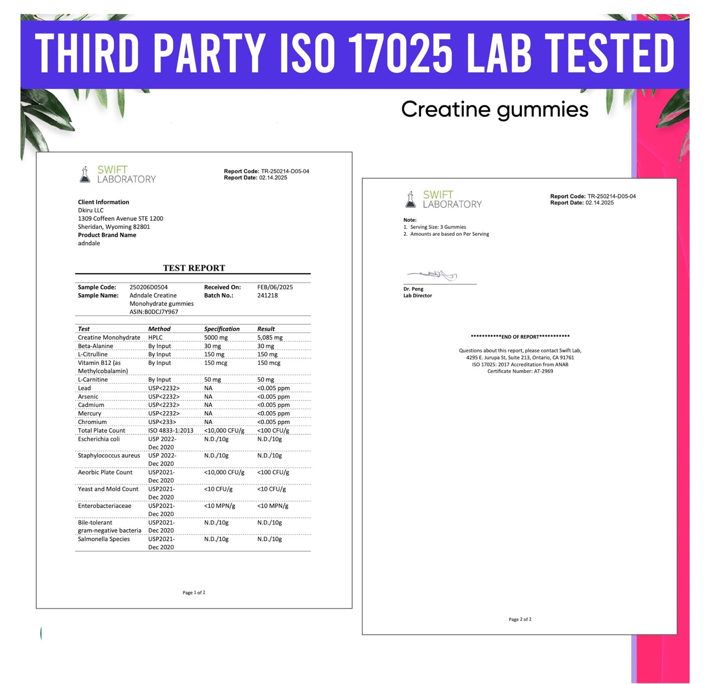 Creatine Monohydrate Gummies for Men & Women - 5000mg per Serving Creatine Supplement with Beta-Alanine, L-Citrulline & B12 - Supports Strength, Energy, and Recovery - 75 Vegan Gummies. Sugar-Free